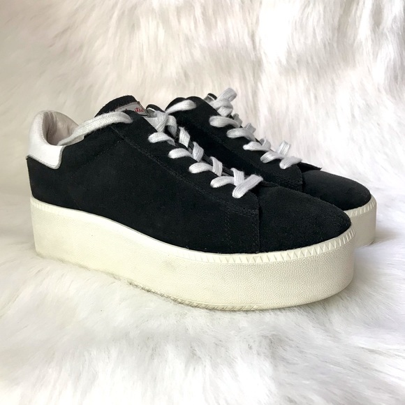 ASH chunky platform leather suede sneakers punk rock funky shoes emo goth cult - Picture 3 of 14